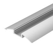 алюминиевый профиль с экраном ALU-FLAT-2000 ANOD+FROST (2м) 014896