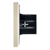 Розетка встраиваемая USB IEK FORTE&PIANO A+C 18Вт FP-U22-018-K10 FP451 ваниль