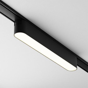 Трековый светильник 12W Белый теплый Базис/Basis Radity 120deg TR080-1-12W3K-B на магнитный шинопровод черный