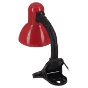 светильник настольный без лампы TLI-202  E27 00757 на прищепке красный