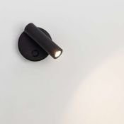 светильник  3W Белый теплый 029634 SP-BED-R90 220V бра  накладной черный