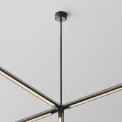 Подвес на жёстком основании с потолочной чашей для системы Shelf CA030C-SL-L500-B чёрный