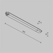 Трековый светильник 24W Белый теплый Базис/Basis Unity 110deg TR000-1-24W3K-B IP20 на шинопровод черный