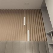 Подвесной светильник без лампы DENKIRS DK4050-WH 1xGU10 цилиндр белый