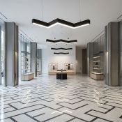 светильник  28W Белый дневной UL-00013519 ULO-K19A 28W-4000K-Z30-120 BLACK 220V IP40 линейный зигзагообразный подвесной черный