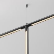 T-образный плоский коннектор для системы Shelf без ввода питания CA015TC-B чёрный