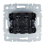 Выключатель встраиваемый одноклавишный перекрестный IEK BRITE BR-V13-0-10-K10 ВС10-1-3-БрКр бежевый