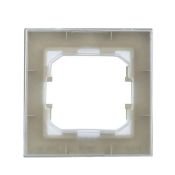 Рамка пластик 1 пост IEK BRITE BR-M12-44-K47 РУ-1-БрА-44 алюминий IP44