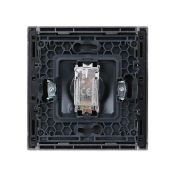 ТВ-розетка встраиваемая оконечная IEK FORTE&PIANO FP52 8 сталь FP-A10-O-K46