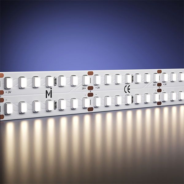 Светодиодная лента Белый теплый 2835 24V 27W/m 252Led/метр 201114 Ultra 3000K