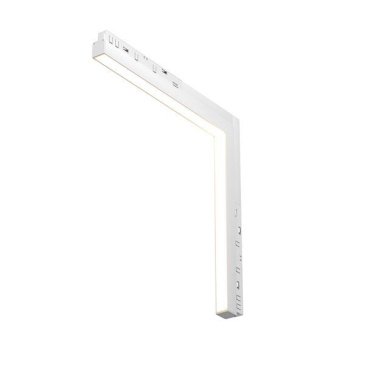 Трековый светильник угловой 24W Белый теплый Базис угловой/Basis Angle Exility 120deg TR102-24W3K-W IP20 на магнитный шинопровод белый