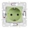 Штепсельная розетка встраиваемая IEK SKANDY 16А SK-R14-16-K06 SK-R04G с з/к без з/ш мятный