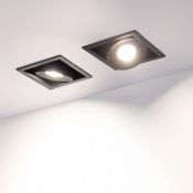 Встраиваемый светильник   9W Белый дневной 026875 CL-SIMPLE-S80x80-9W 45deg 220V IP20 поворотный квадратный черный