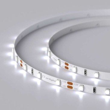 Светодиодная лента Белый холодный 2835 12V  4.8W/m 60Led/метр 028610(2) RT-A60-5mm 8000K  LUX