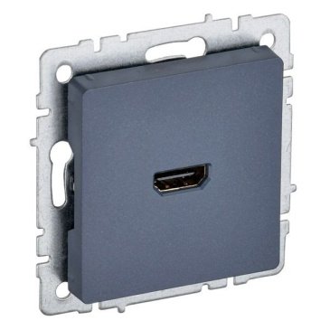 Розетка встраиваемая HDMI IEK BRITE BR-H10-K35 РHDMI-0-БрМ маренго