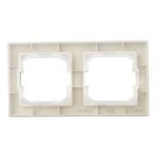 Рамка пластик 2 поста IEK BRITE BR-M22-44-K10 РУ-2-БрКр-44 бежевый IP44