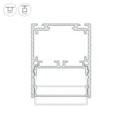 алюминиевый профиль SL-LINE-4050-3L-2000 ANOD 044666