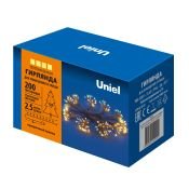 гирлянда   3.6W Белый теплый UL-00008564 ULD-S0250-200-STA WARM WHITE IP44 STARBURST 2.5м