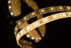 Светодиодная лента Белый теплый 5060 12V 14.4W/m 60Led/метр герм (силикон) 00000000063 SWG560-12-14.4-WW-65