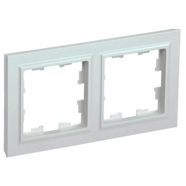 Рамка пластик 2 поста IEK BRITE BR-M22-K36 РУ-2-БрЖ жемчуг