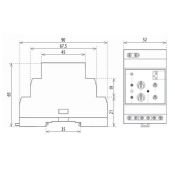 Реле напряжения и контроля фаз HRN-43/400V 8595188121316