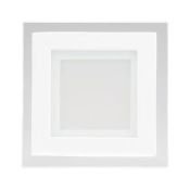 Встраиваемый светильник-панель   6W Белый дневной  014934 LT-S96x96WH стекло 220V IP20 квадратный белый