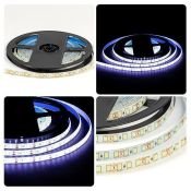 Светодиодная лента  Белый 2835 12V  9.6W/m 120Led/метр герм (силикон) LSE-261 Эконом 6500K IP65