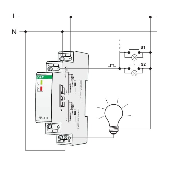 Мастер кнопка для света схема подключения