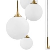 Люстра подвесная Lightstar без лампы 813092 GLOBO 9х40W E14 белый/золото