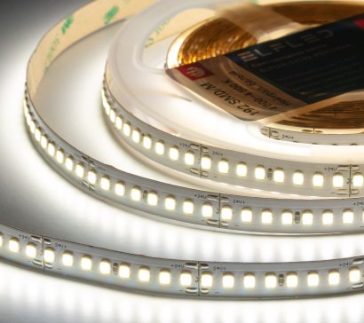 Светодиодная лента Белый дневной 2835 24V 18W/m 192Led/метр ELFLED-24192-PRO140-WW 4000-4500К