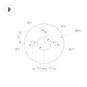 Накладной светильник 12W Черный 036930 SP-VINCI-S900x55 230V IP20 поворотный белый дневной