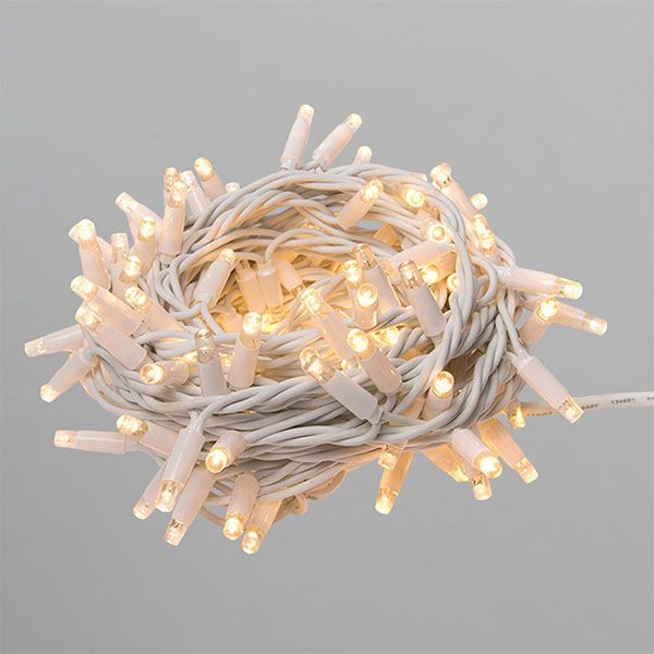 гирлянда НИТЬ  2.5W Белый теплый UL-00013249 ULD-F90PRO S5M-050-TWK WW, белый провод 5 м. 220V, 50 Led, IP67, с мерцанием без вилки
