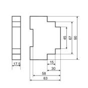 Реле импульсное (бистабильное) BIS-411 230V ЕА01.005.001