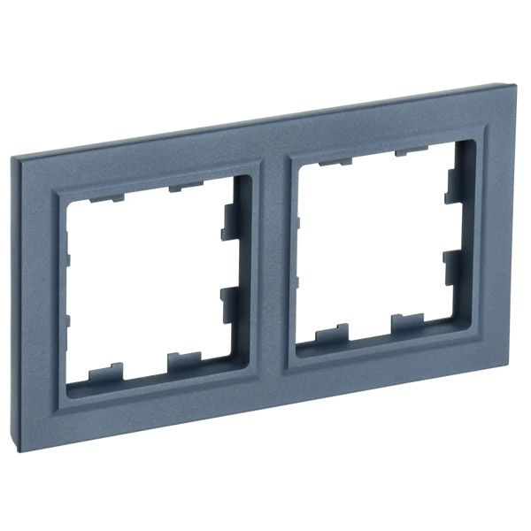 Рамка пластик 2 поста IEK BRITE BR-M22-K35 РУ-2-БрМ маренго