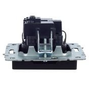 Штепсельная розетка встраиваемая IEK BRITE 16А BR-R11-16-K02 РС11-1-0-БрЧ с з/к без з/ш черный
