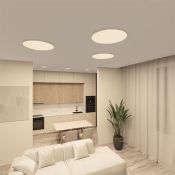 Накладной светильник  36W Белый -MIX DENKIRS THIN DK6522-WH 230V круглый белый