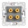 Розетка встраиваемая аудио IEK SKANDY SK-S40-K03 SK-A01Gr серый