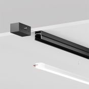 Накладной алюминиевый профиль Maytoni для уличной трековой системы Elasity IP 3м черный O-TR001-P-B3M