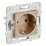 Штепсельная розетка встраиваемая IEK SKANDY 16А SK-R11-16-K98 SK-R05Sa с з/к без з/ш песочный
