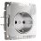 Штепсельная розетка встраиваемая WERKEL 16A 250V W1171606 с WIFI с/з с защитными шторками серебряный
