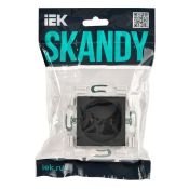 Штепсельная розетка встраиваемая IEK SKANDY 10А SK-R10-10-K48 SK-R02T без з/к без шторок титан