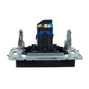 Розетка встраиваемая компьютерная IEK BRITE BR-K10-2-K53 РК11-БрГ RJ45 кат.6 графит