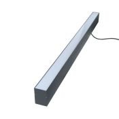 светильник  60W Белый UL-00013176 ULO-K10D 60W-5000K-L120-H BLACK 220V IP40 линейный подвесной черный