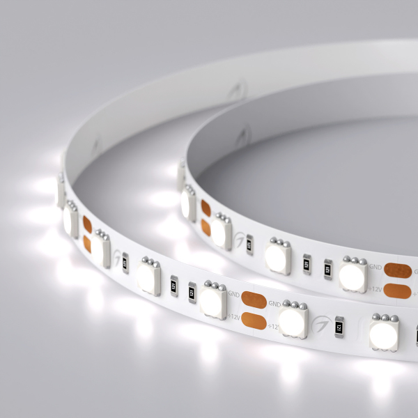 Светодиодная лента Белый 5060 12V 14.4W/m  60Led/метр 012339(B) RT 2-5000 6000K LUX