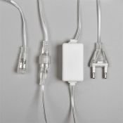 гирлянда фигурная «Сосульки» 12V Белый теплый, прозрачная нить, 288 LED, 2.5х0.5 м с эффектом стекания IP65