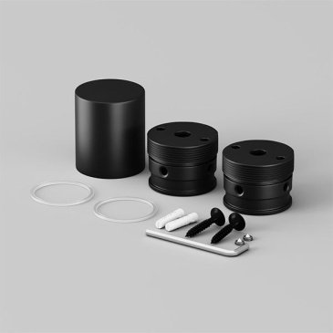 Держатель для гибкого неона Maytoni NEMO 201151 для вертикального накладного монтажа неона 360° D18 черный