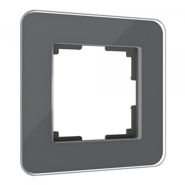 Рамка стеклянная 1 пост WERKEL Elite W0012440 графит