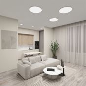 Накладной светильник  36W Белый -MIX DENKIRS THIN DK6522-WH 230V круглый белый