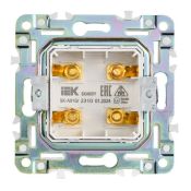 Розетка встраиваемая аудио IEK SKANDY SK-S40-K03 SK-A01Gr серый