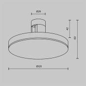 Трековый светильник 7W Белый дневной TR152-1-7W4K-B Плато/Plato Flarity IP20 чёрный